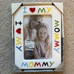 Malden White and Gray Decorative Frame